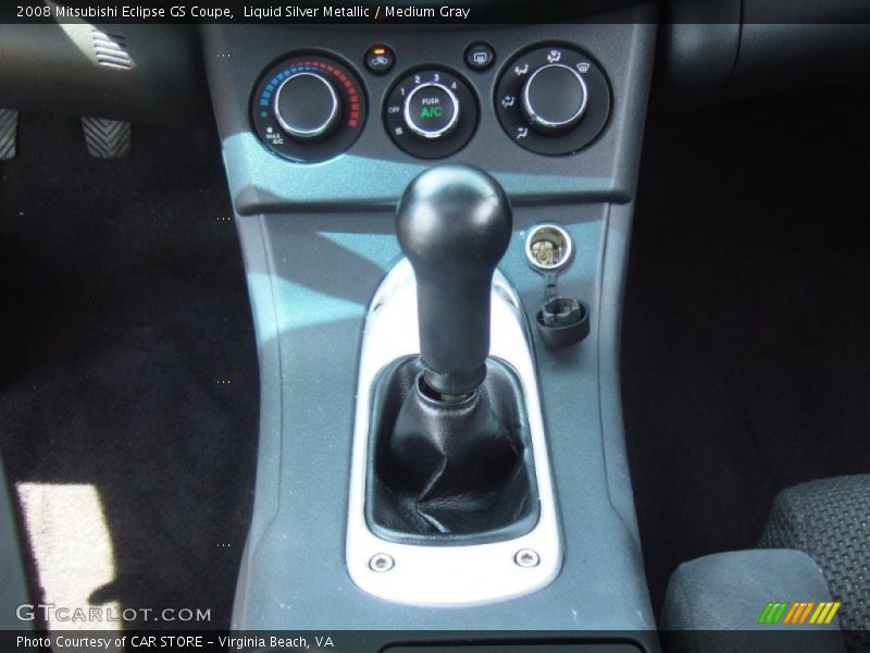 Liquid Silver Metallic / Medium Gray 2008 Mitsubishi Eclipse GS Coupe
