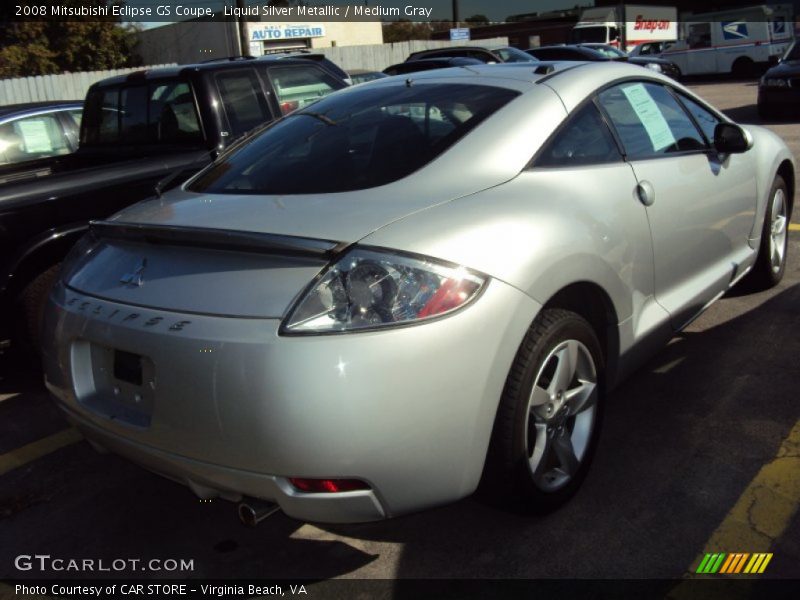Liquid Silver Metallic / Medium Gray 2008 Mitsubishi Eclipse GS Coupe