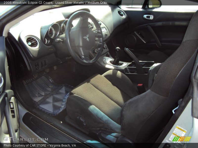Liquid Silver Metallic / Medium Gray 2008 Mitsubishi Eclipse GS Coupe