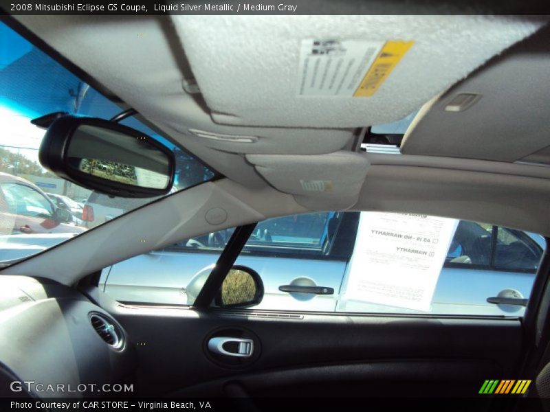 Liquid Silver Metallic / Medium Gray 2008 Mitsubishi Eclipse GS Coupe