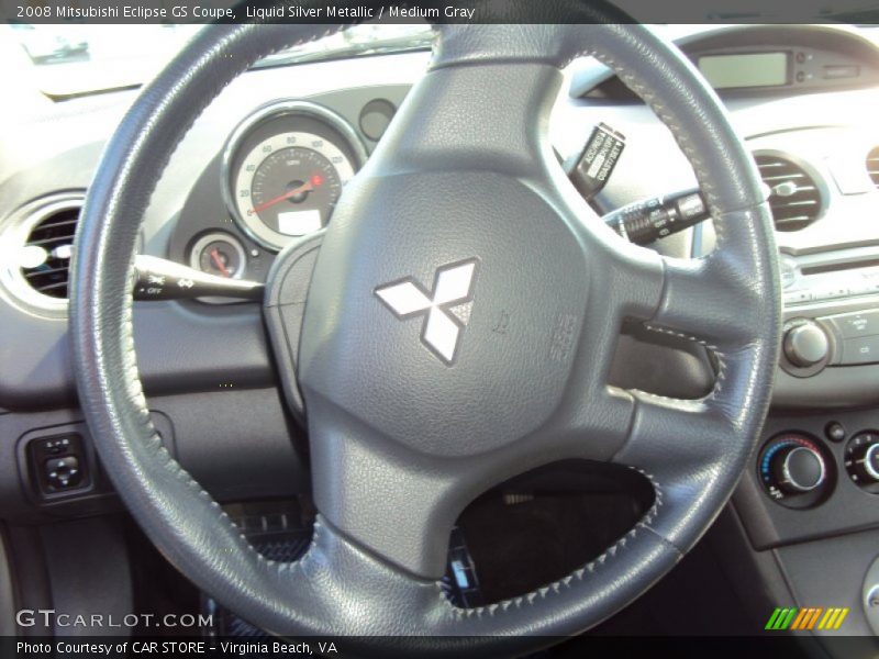 Liquid Silver Metallic / Medium Gray 2008 Mitsubishi Eclipse GS Coupe