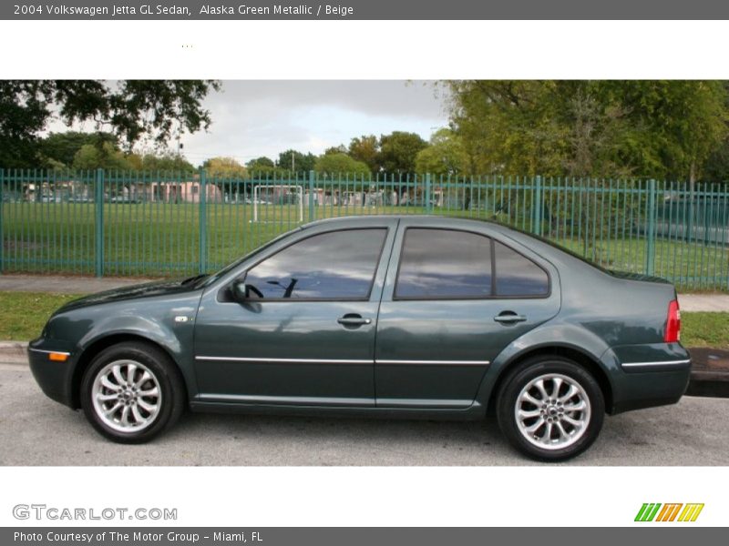 Alaska Green Metallic / Beige 2004 Volkswagen Jetta GL Sedan