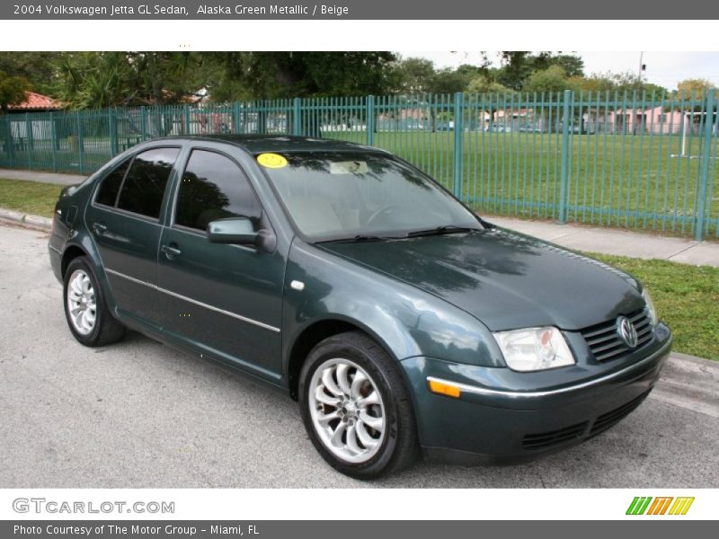 Alaska Green Metallic / Beige 2004 Volkswagen Jetta GL Sedan
