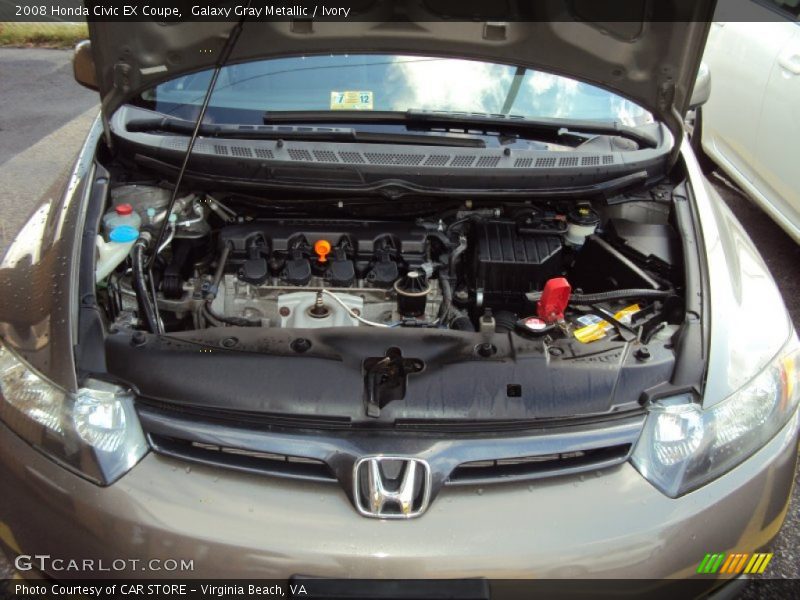 Galaxy Gray Metallic / Ivory 2008 Honda Civic EX Coupe