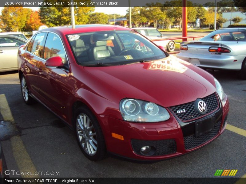 Salsa Red / Anthracite Black 2006 Volkswagen Jetta GLI Sedan
