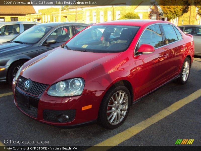 Salsa Red / Anthracite Black 2006 Volkswagen Jetta GLI Sedan