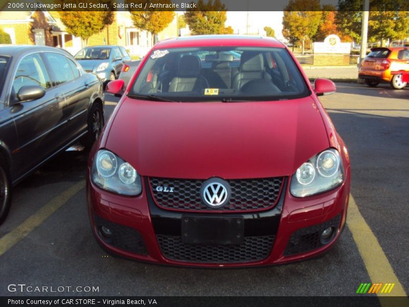 Salsa Red / Anthracite Black 2006 Volkswagen Jetta GLI Sedan