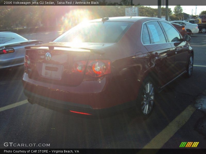 Salsa Red / Anthracite Black 2006 Volkswagen Jetta GLI Sedan