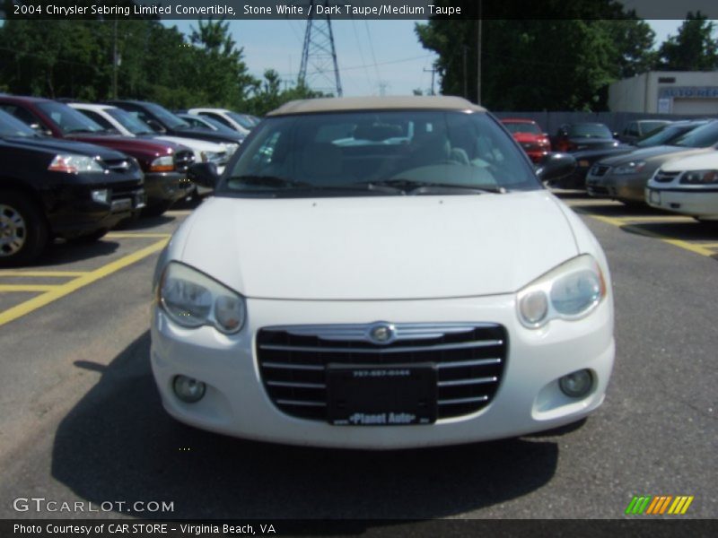 Stone White / Dark Taupe/Medium Taupe 2004 Chrysler Sebring Limited Convertible