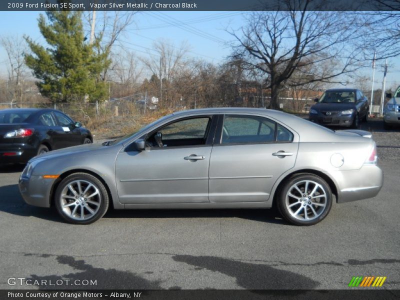 Vapor Silver Metallic / Charcoal Black 2009 Ford Fusion SE Sport