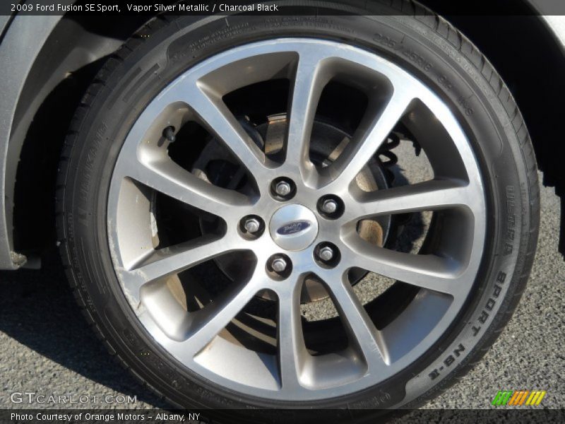 Vapor Silver Metallic / Charcoal Black 2009 Ford Fusion SE Sport