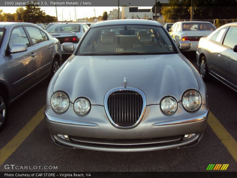 Platinum Metallic / Ivory 2000 Jaguar S-Type 3.0