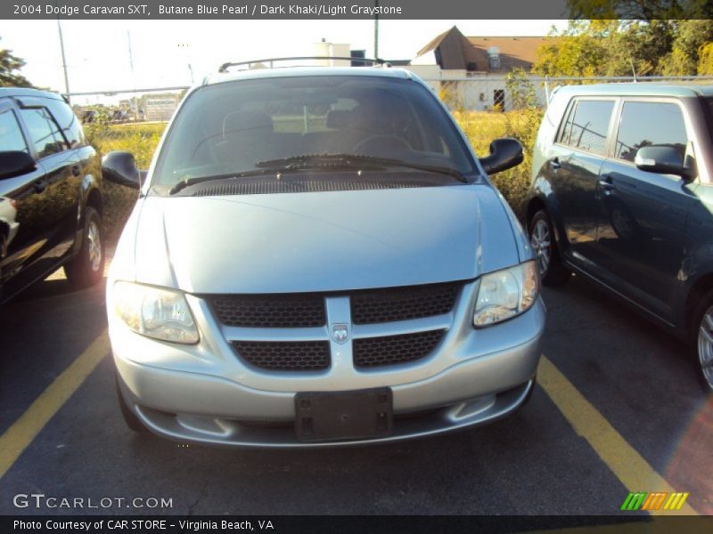 Butane Blue Pearl / Dark Khaki/Light Graystone 2004 Dodge Caravan SXT