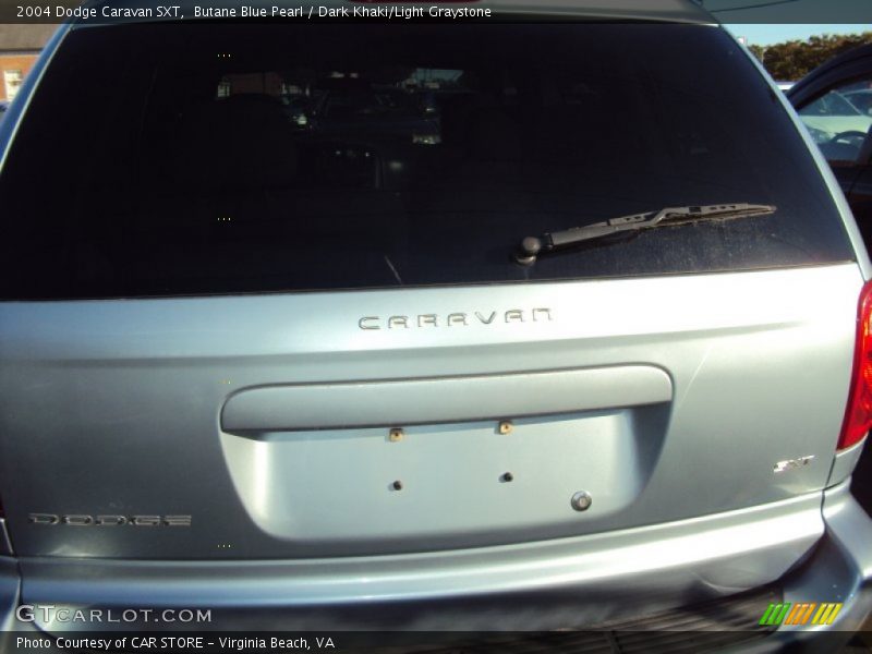 Butane Blue Pearl / Dark Khaki/Light Graystone 2004 Dodge Caravan SXT