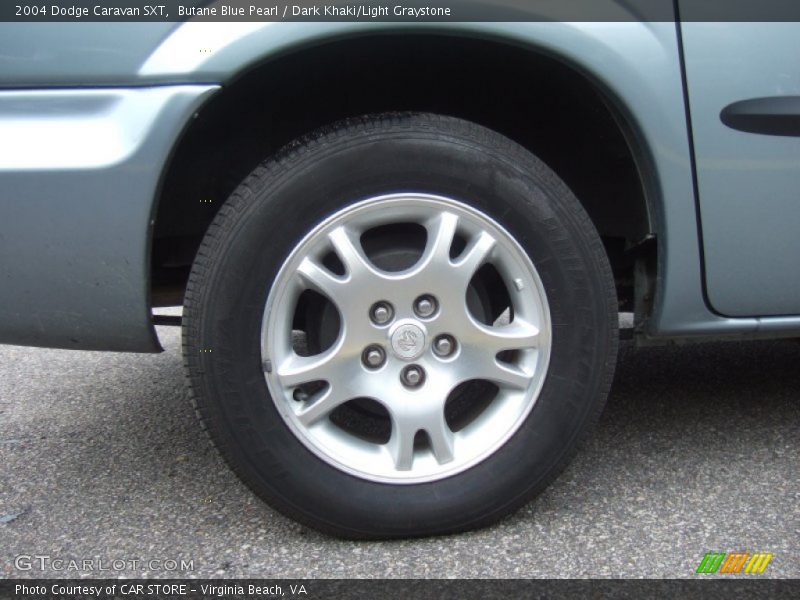 Butane Blue Pearl / Dark Khaki/Light Graystone 2004 Dodge Caravan SXT