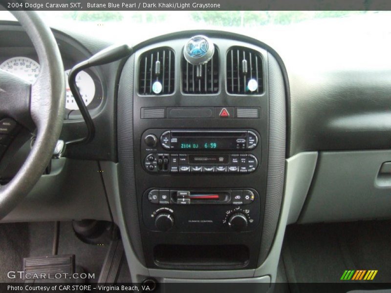 Butane Blue Pearl / Dark Khaki/Light Graystone 2004 Dodge Caravan SXT