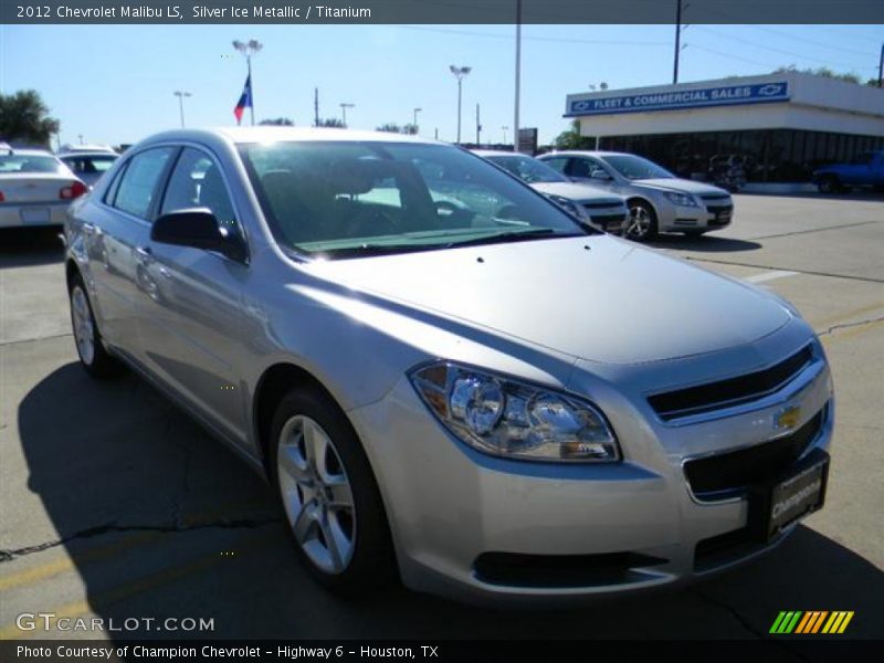 Silver Ice Metallic / Titanium 2012 Chevrolet Malibu LS