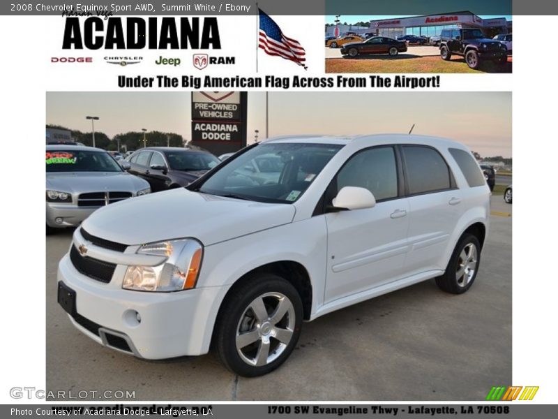 Summit White / Ebony 2008 Chevrolet Equinox Sport AWD