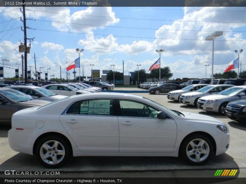 Summit White / Titanium 2012 Chevrolet Malibu LS