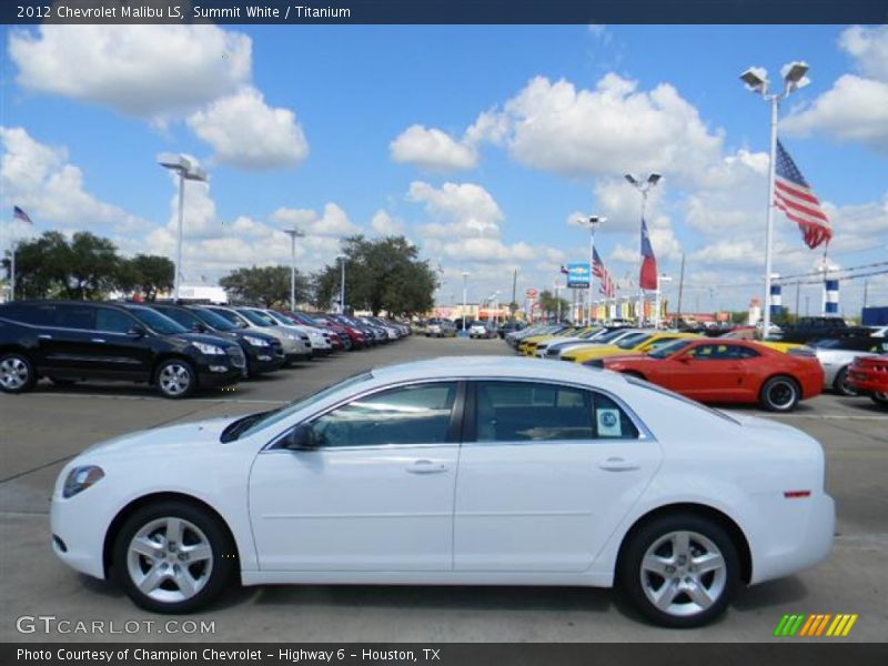 Summit White / Titanium 2012 Chevrolet Malibu LS