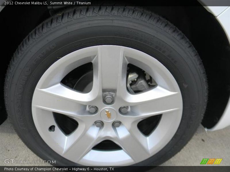 Summit White / Titanium 2012 Chevrolet Malibu LS