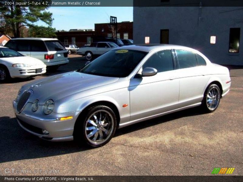 Platinum Metallic / Charcoal 2004 Jaguar S-Type 4.2