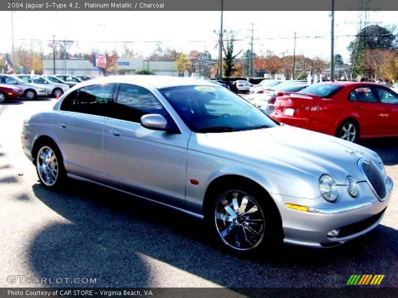 Platinum Metallic / Charcoal 2004 Jaguar S-Type 4.2
