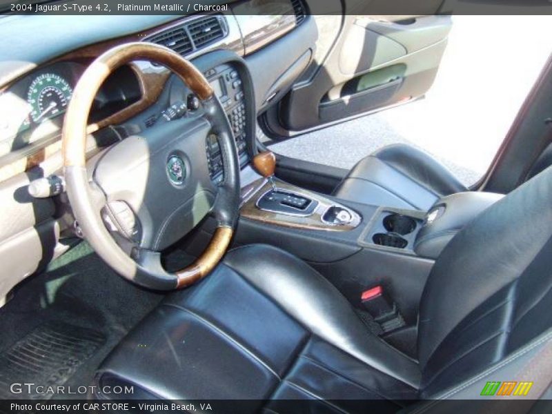 Platinum Metallic / Charcoal 2004 Jaguar S-Type 4.2