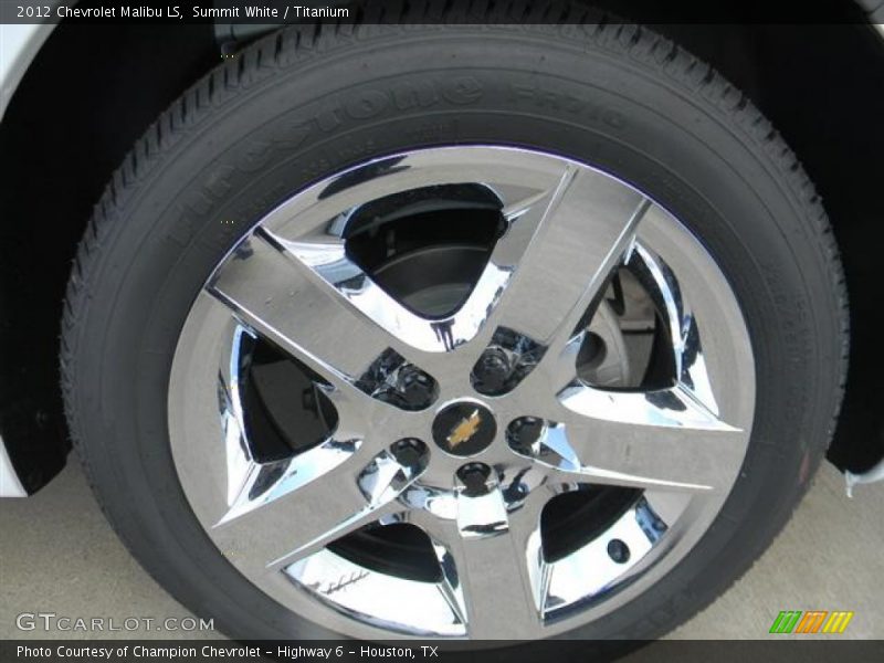 Summit White / Titanium 2012 Chevrolet Malibu LS