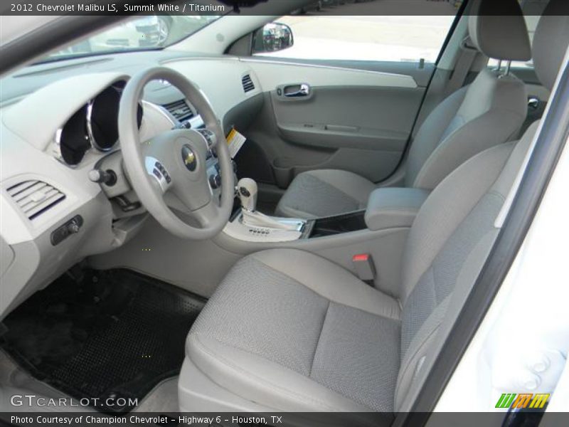 Summit White / Titanium 2012 Chevrolet Malibu LS