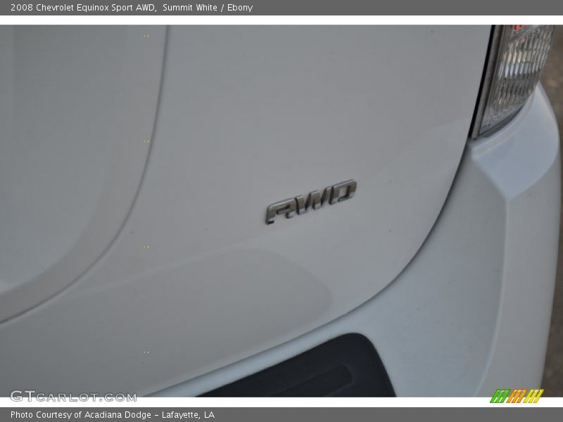 Summit White / Ebony 2008 Chevrolet Equinox Sport AWD