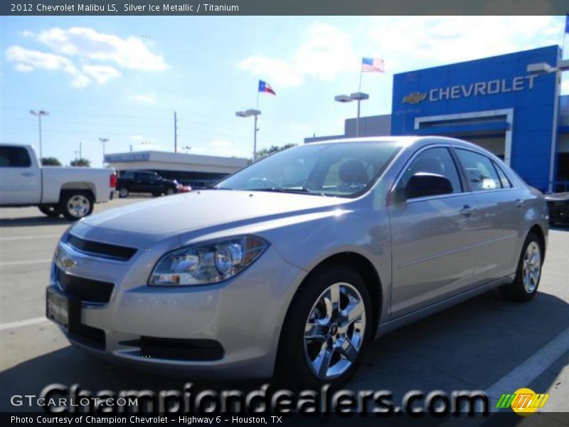 Silver Ice Metallic / Titanium 2012 Chevrolet Malibu LS