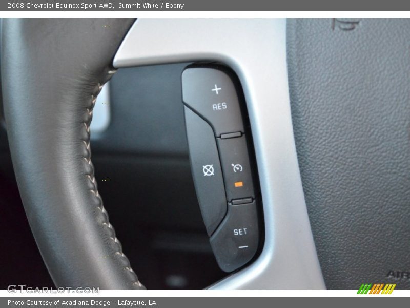 Controls of 2008 Equinox Sport AWD