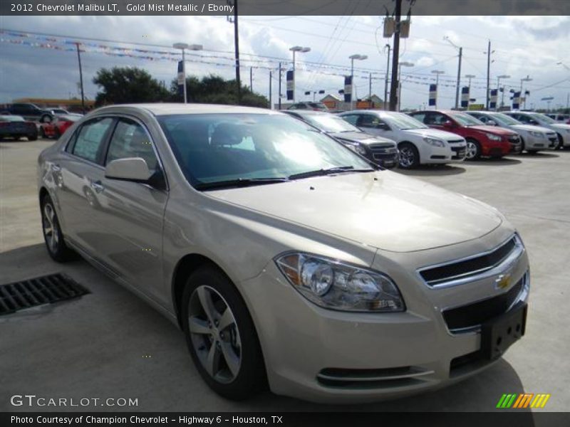 Gold Mist Metallic / Ebony 2012 Chevrolet Malibu LT