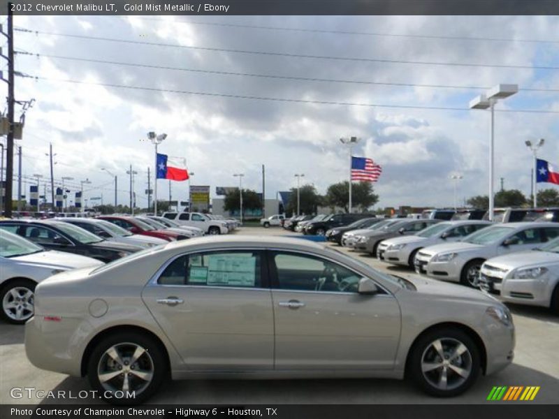 Gold Mist Metallic / Ebony 2012 Chevrolet Malibu LT