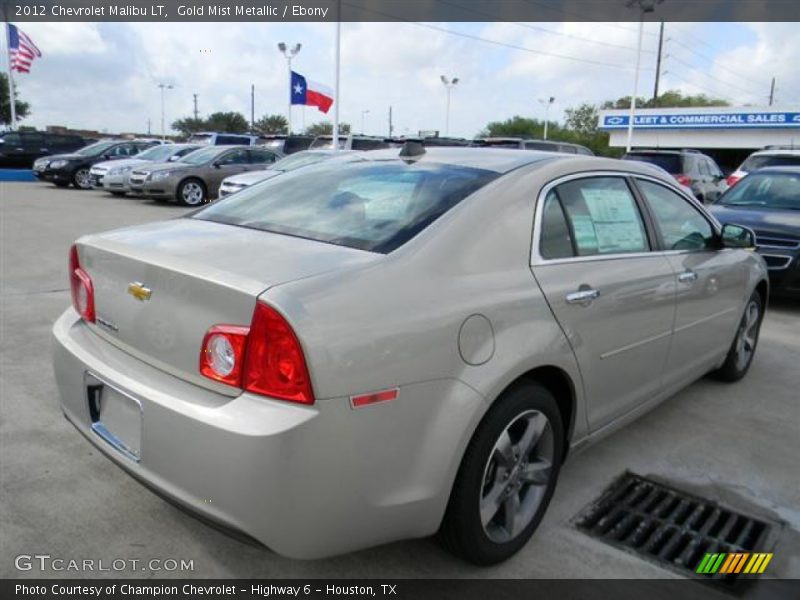 Gold Mist Metallic / Ebony 2012 Chevrolet Malibu LT