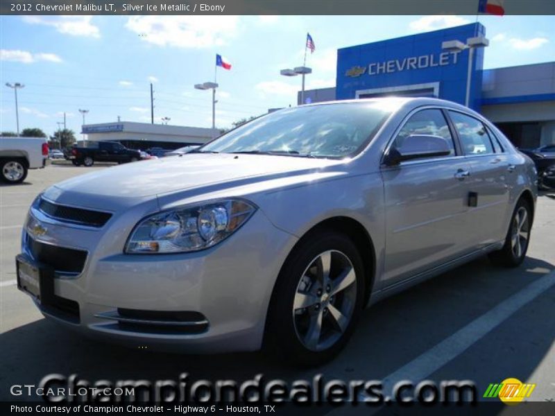 Silver Ice Metallic / Ebony 2012 Chevrolet Malibu LT