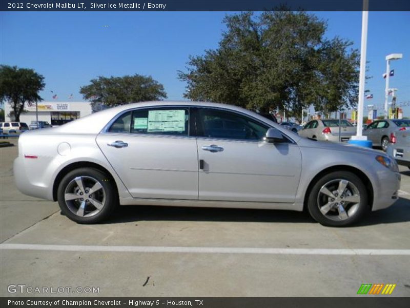 Silver Ice Metallic / Ebony 2012 Chevrolet Malibu LT