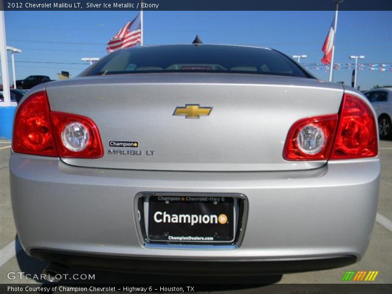 Silver Ice Metallic / Ebony 2012 Chevrolet Malibu LT