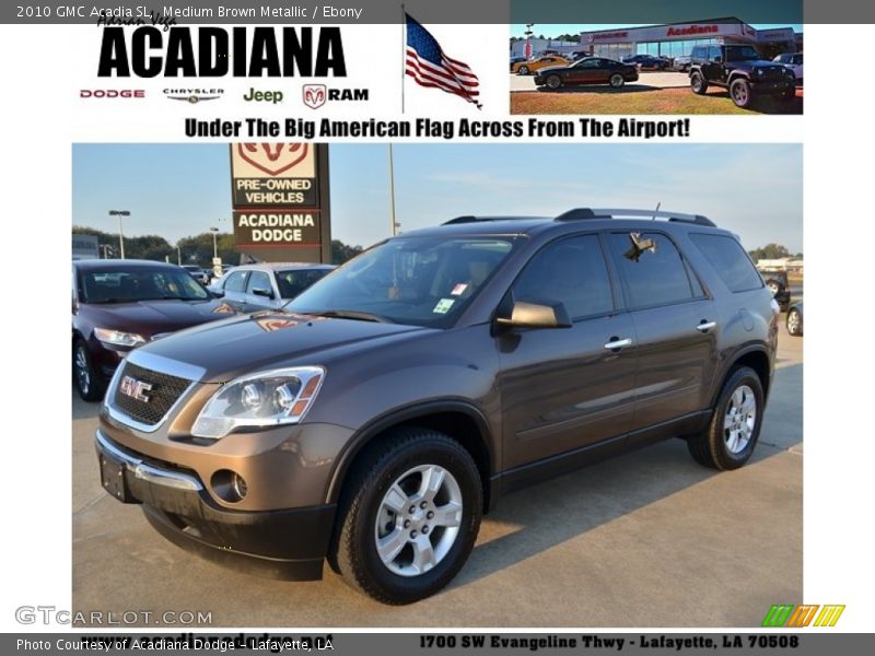 Medium Brown Metallic / Ebony 2010 GMC Acadia SL
