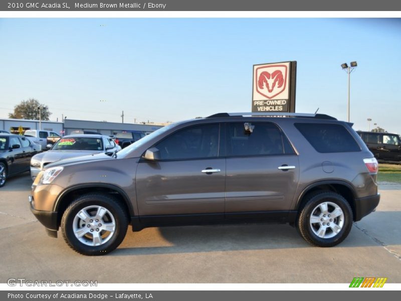 Medium Brown Metallic / Ebony 2010 GMC Acadia SL