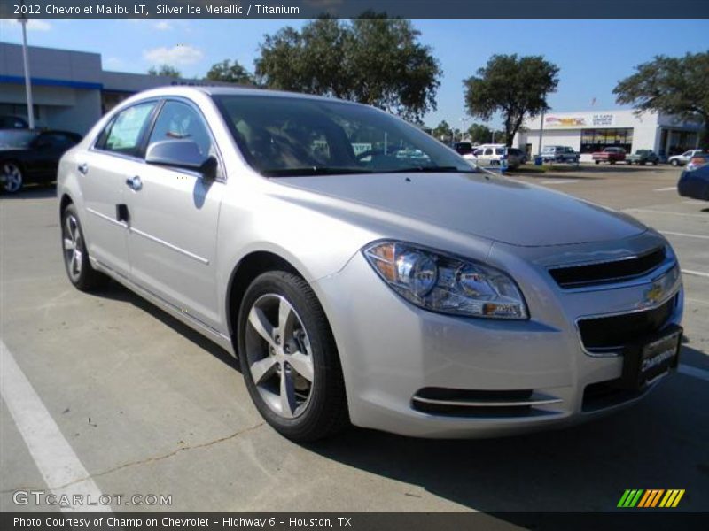 Silver Ice Metallic / Titanium 2012 Chevrolet Malibu LT