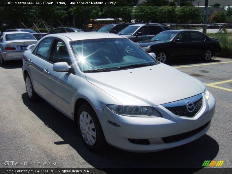 Glacier Silver Metallic / Gray 2005 Mazda MAZDA6 i Sport Sedan