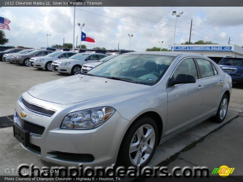 Silver Ice Metallic / Titanium 2012 Chevrolet Malibu LS