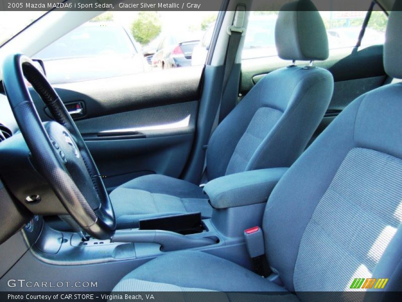 Glacier Silver Metallic / Gray 2005 Mazda MAZDA6 i Sport Sedan