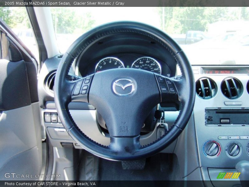 Glacier Silver Metallic / Gray 2005 Mazda MAZDA6 i Sport Sedan