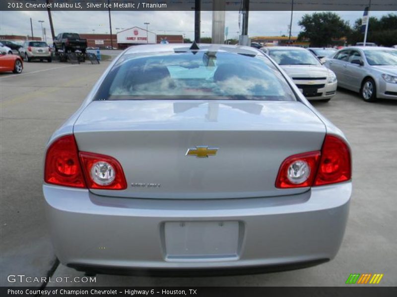 Silver Ice Metallic / Titanium 2012 Chevrolet Malibu LS
