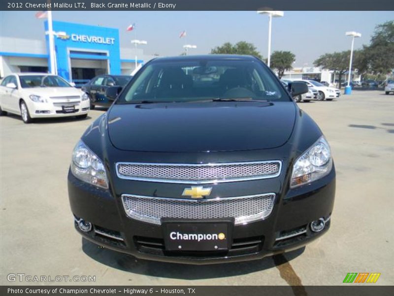 Black Granite Metallic / Ebony 2012 Chevrolet Malibu LTZ