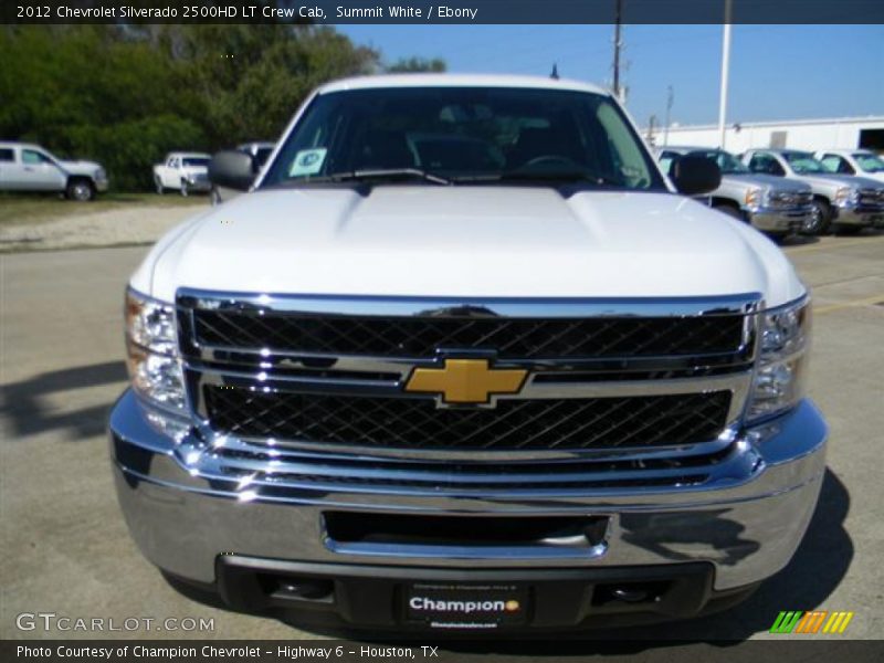 Summit White / Ebony 2012 Chevrolet Silverado 2500HD LT Crew Cab