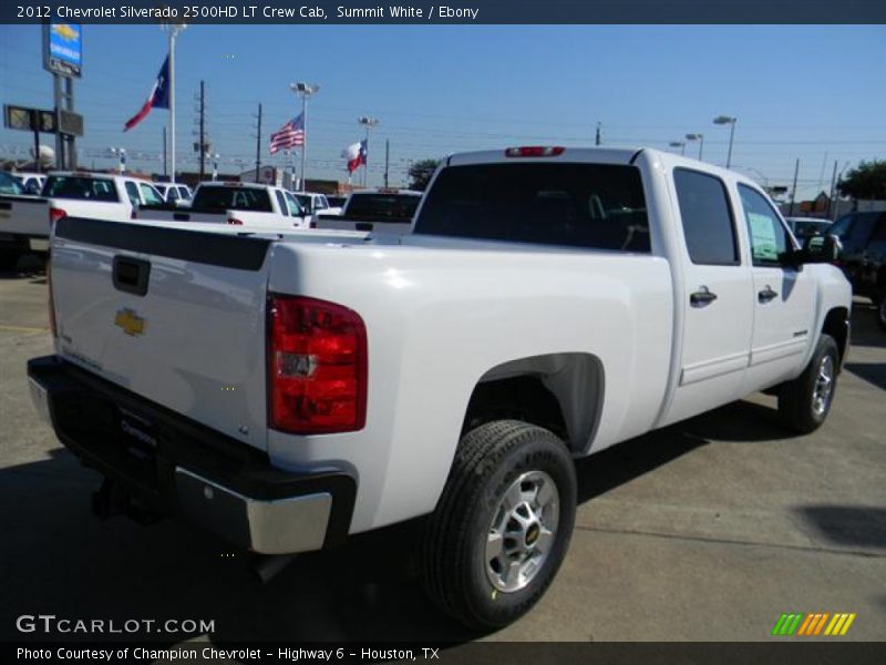 Summit White / Ebony 2012 Chevrolet Silverado 2500HD LT Crew Cab